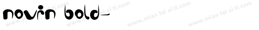novin bold字体转换